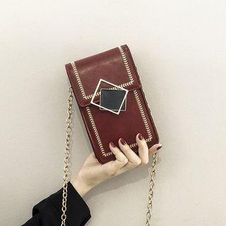 Flap Chain Strap Crossbody Bag Black - One Size