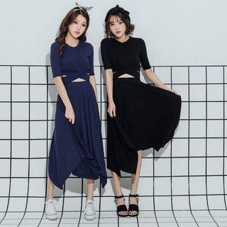 Cutout Waist Dress