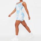 Sleeveless Dye Print Romper