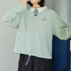 Embroidered Polo Pullover Green - One Size
