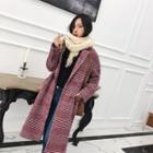 Plaid Double-breasted Midi Jacket