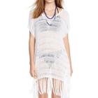 Fringed Knit Cover-up