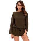 Strappy Back Long-sleeve Playsuit
