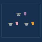 Non-matching Cat & Cheese Earring