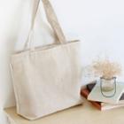 Linen Shopper Bag White - One Size