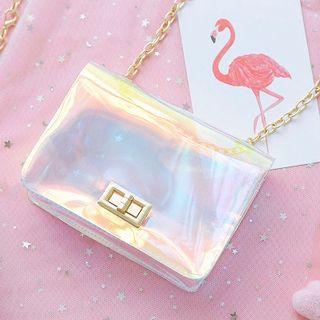 Iridescent Transparent Crossbody Bag