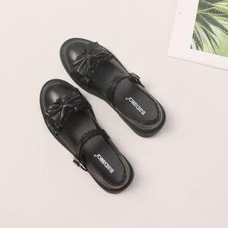 Plain Bow Mary Jane Shoes