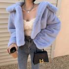 Fluffy Jacket / Spaghetti Strap Top