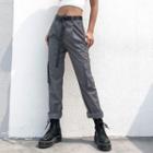 High-waist Pocketed Dress Pants