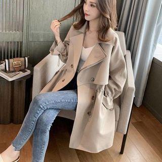 Double Breasted Trench Coat / Camisole Top