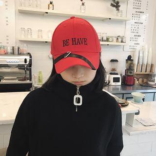 Embroidery Contrast-strap Baseball Cap