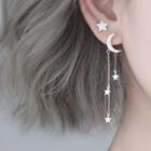 Mismatch Earring 925 Sterling Silver - Star & Moon - One Size