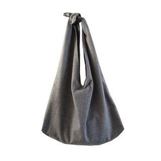 Plain Shopper Bag Gray - One Size