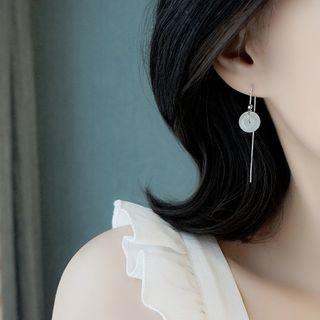 925 Sterling Silver Gemstone Dangle Earring 1 Pc - As Shown In Figure - One Size