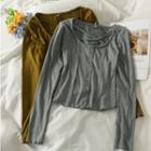 Strappy Slim-fit Crop T-shirt