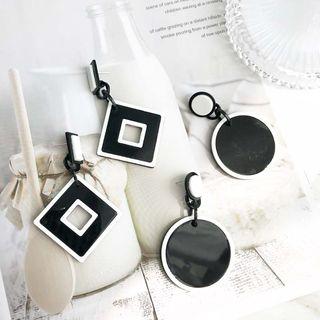 Acrylic Square / Disc Dangle Earring