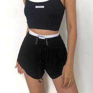 Two Tone Tie-up Shorts