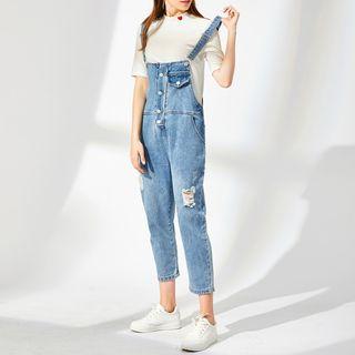 Cropped Ripped Jumper Jeans