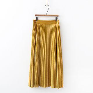 Pleated Mid Skirt