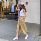 Contrast-sleeve Top