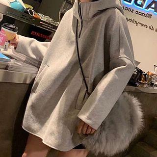 Oversized Half-zip Hoodie