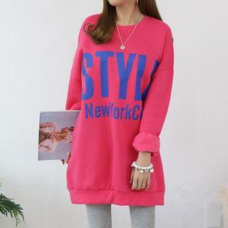 Style Lettered Oversized Sweatshirt
