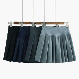 Tweed Pleated Skirt