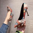 Print Pointy-toe Pumps