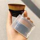 Foundation Brush With Case With Transparent Case - Black - One Size
