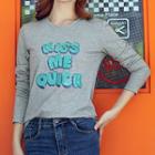 Letter Sequined Long Sleeve T-shirt