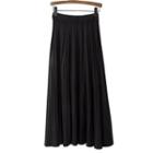 A-line Ribbed Knit Maxi Skirt