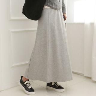 Seam-trim A-line Maxi Skirt