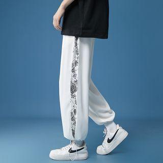 Paisley Print Panel Joggers