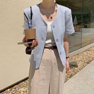 Round-neck Cotton Jacket