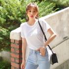 Pocket-front Silky T-shirt