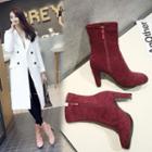 Heel Pointed Ankle Boots