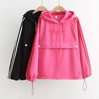 Striped-trim Hoodie