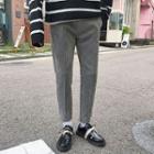 Faux Suede Slim-fit Pants