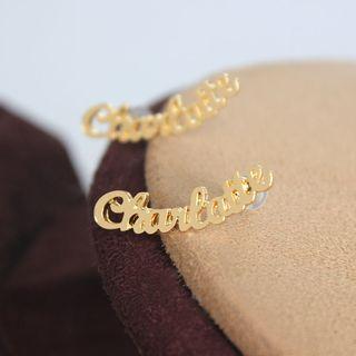 Alloy Lettering Earring As Shown In Figure - One Size