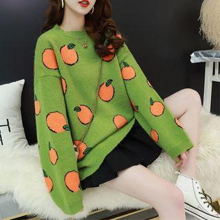 Orange Pattern Sweater