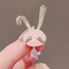Rabbit Alloy Brooch Ly2272 - Pink - One Size