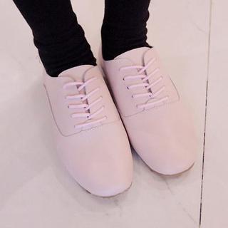 Genuine Leather Lace-up Shoes
