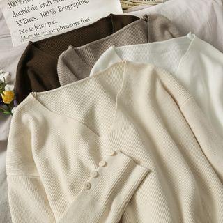 Slim-fit V-neck Sweater In 5 Colors