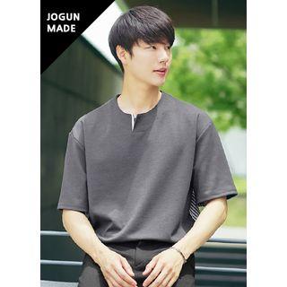 Stripe-panel Henley