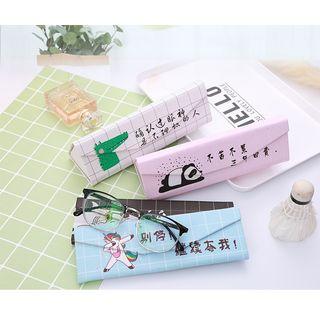 Animal Chinese Characters Foldable Eyeglasses Case