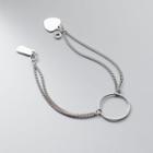 Hoop Sterling Silver Bracelet 1 Pc - Silver - One Size