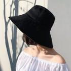 Bucket Hat Double Sided - Black & Beige - One Size