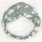 Floral Print Criss Cross Headband