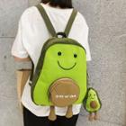 Canvas Avocado Backpack / Keyring / Set