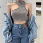 Irregular Padded Plain Tank Top